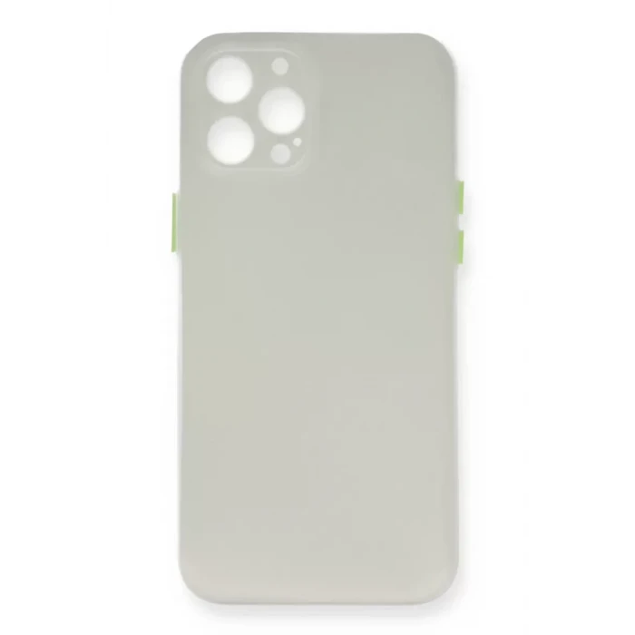Newface Apple iPhone 12 Pro Max Kılıf PP Ultra İnce Kapak - Beyaz