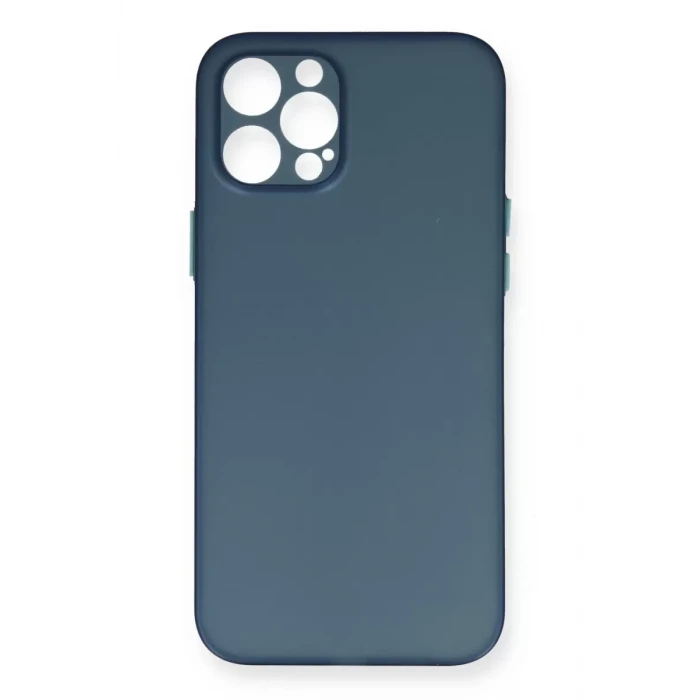 Newface Apple iPhone 12 Pro Max Kılıf PP Ultra İnce Kapak - Mavi