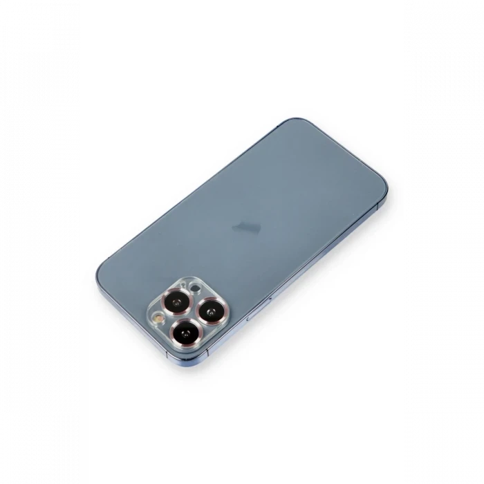 Newface Apple iPhone 12 Pro Metal Kamera Lens Koruma Cam - Mor