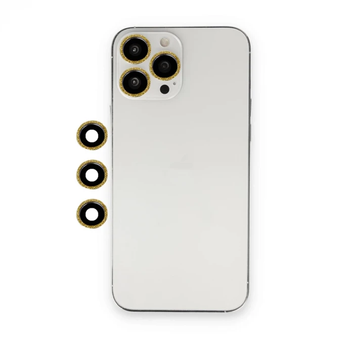 Newface Apple iPhone 12 Pro Shine Kamera Lens - Gold