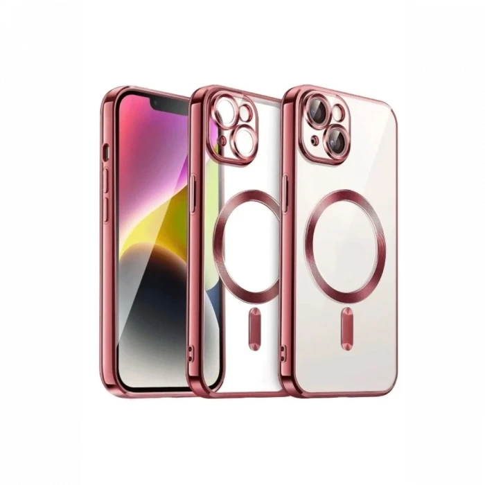 Newface Apple iPhone 13 Kılıf Kross Magneticsafe Kapak - Kırmızı