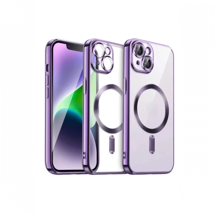 Newface Apple iPhone 13 Kılıf Kross Magneticsafe Kapak - Mor