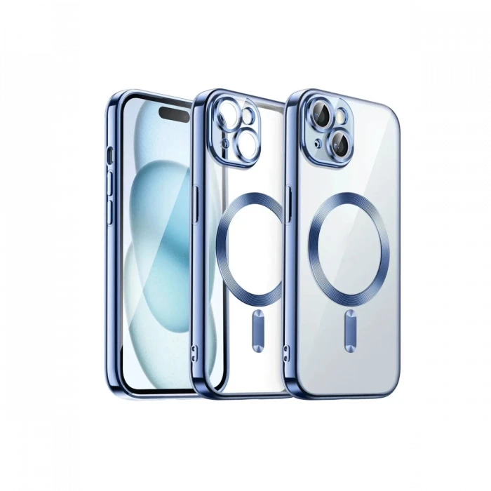 Newface Apple iPhone 13 Kılıf Kross Magneticsafe Kapak - Sierra Blue