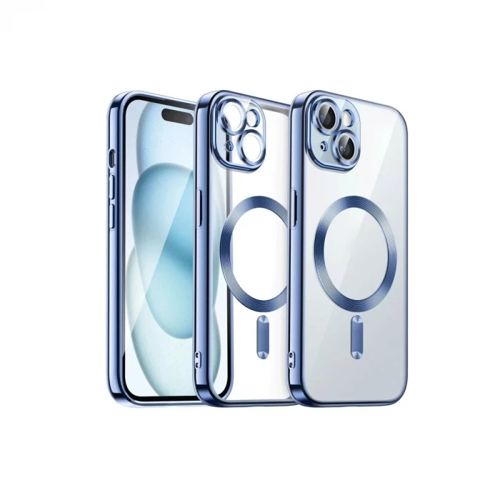 Newface Apple iPhone 13 Kılıf Kross Magneticsafe Kapak - Sierra Blue