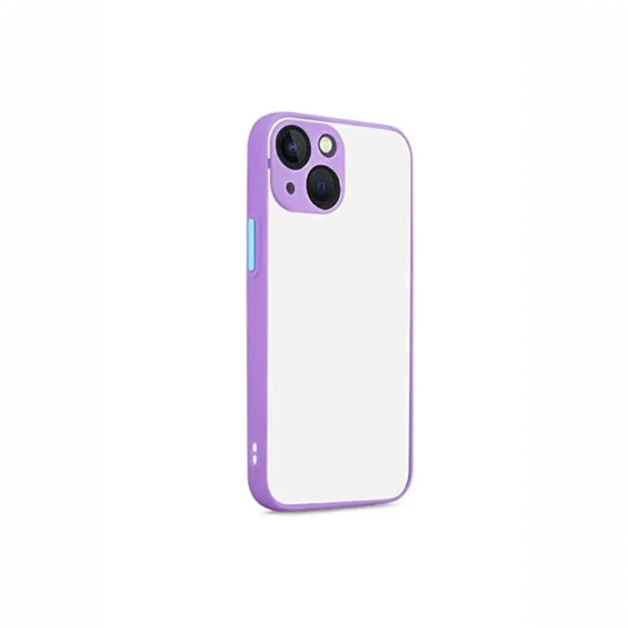 Newface Apple iPhone 13 Kılıf Montreal Silikon Kapak - Mor