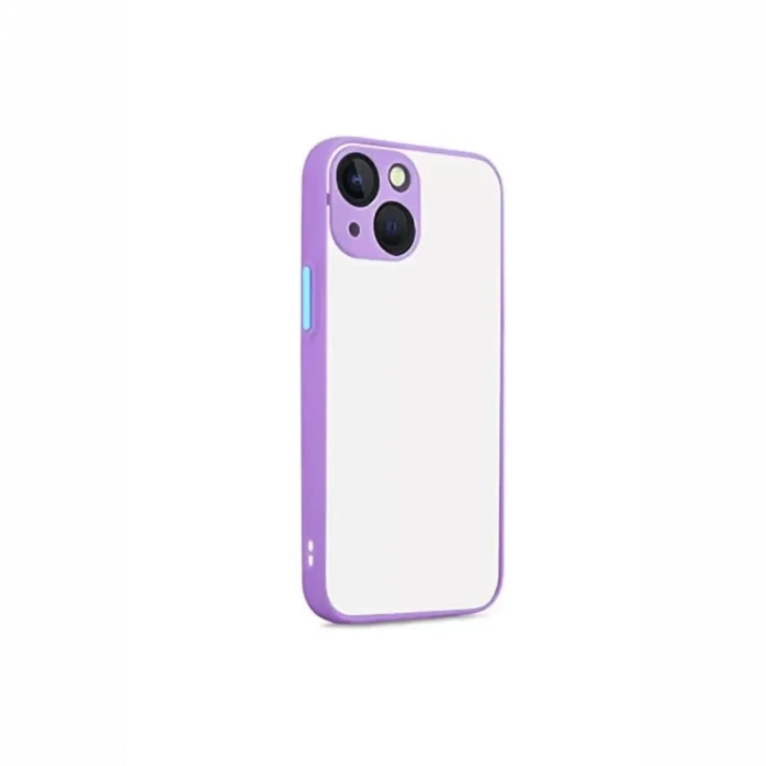 Newface Apple iPhone 13 Kılıf Montreal Silikon Kapak - Mor