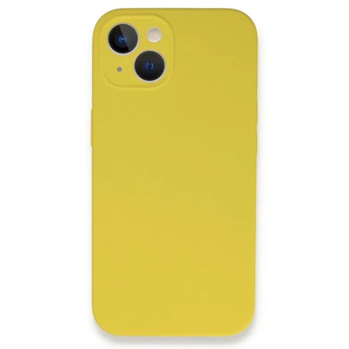 Newface Apple iPhone 13 Mini Kılıf Lansman Legant Silikon - Sarı
