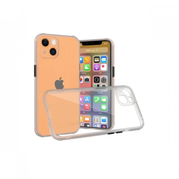 Newface Apple iPhone 13 Mini Kılıf Miami Şeffaf Silikon - Şeffaf