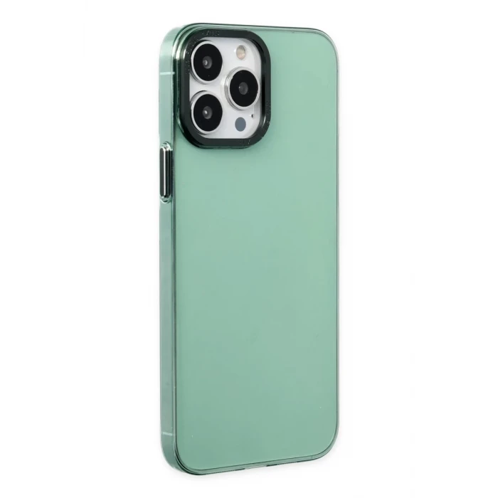 Newface Apple iPhone 13 Pro Kılıf Anka PC Sert Metal Kapak - Yeşil