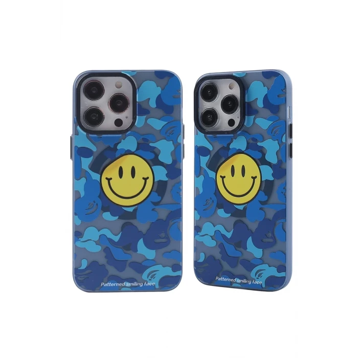 Newface Apple iPhone 13 Pro Kılıf Apollo Magneticsafe Desenli Kapak - Apollo Mavi - 1