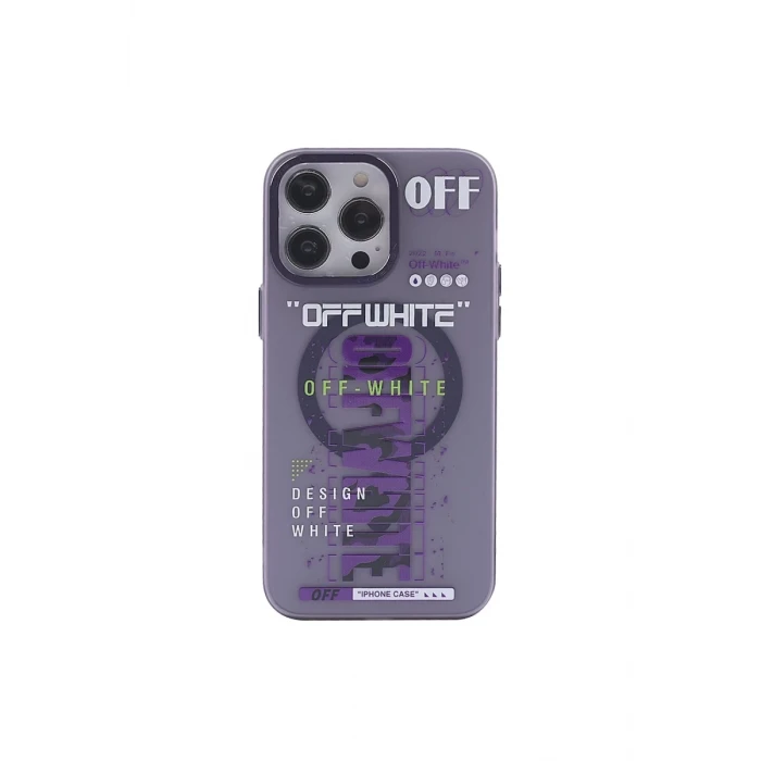 Newface Apple iPhone 13 Pro Kılıf Apollo Magneticsafe Desenli Kapak - Apollo Mor - 3