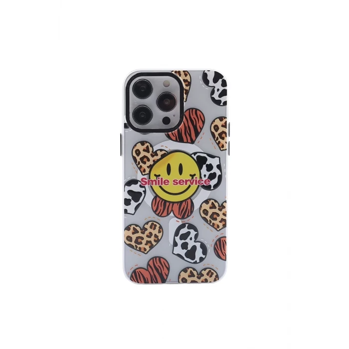 Newface Apple iPhone 13 Pro Kılıf Apollo Magneticsafe Desenli Kapak - Apollo Şeffaf - 2