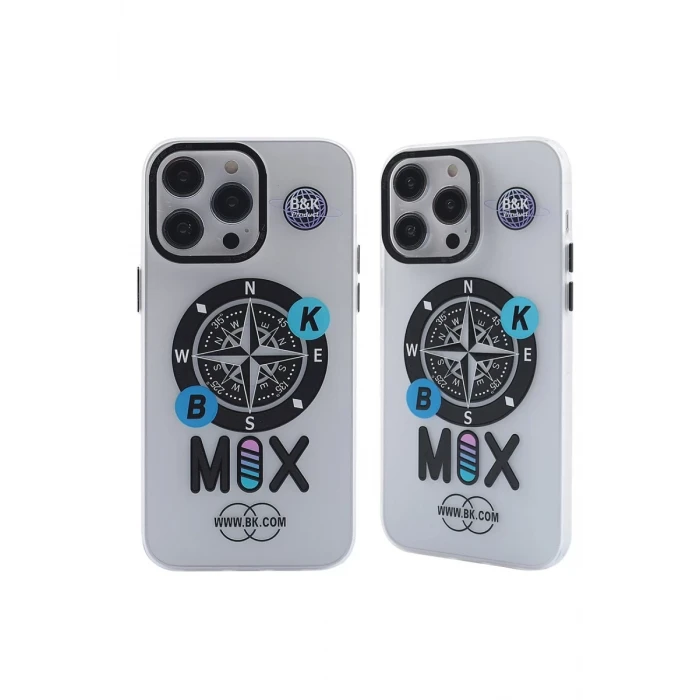 Newface Apple iPhone 13 Pro Kılıf Apollo Magneticsafe Desenli Kapak - Apollo Şeffaf - 3