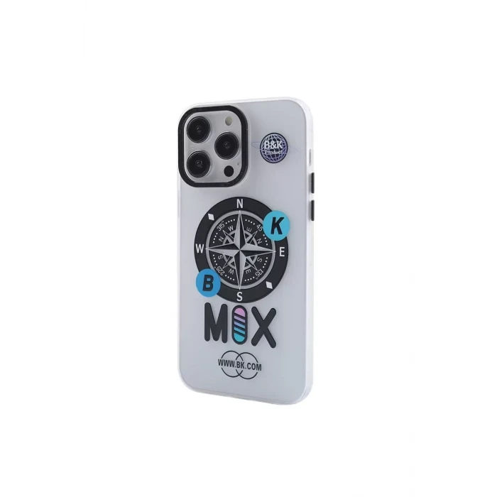 Newface Apple iPhone 13 Pro Kılıf Apollo Magneticsafe Desenli Kapak - Apollo Şeffaf - 3