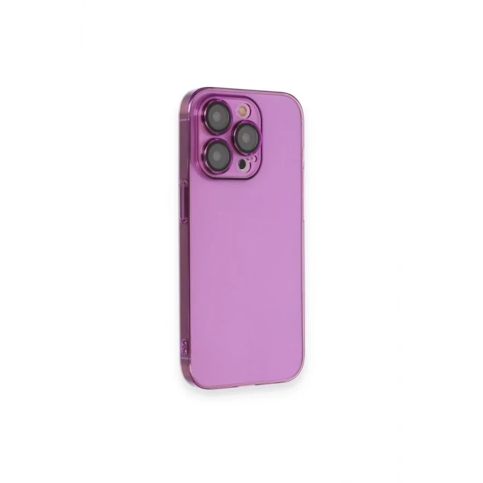 Newface Apple iPhone 13 Pro Kılıf Armada Lensli Kapak - Mor