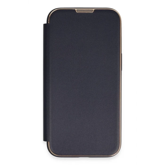Newface Apple iPhone 13 Pro Kılıf Dolpin Kapaklı - Lacivert