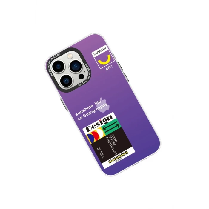 Newface Apple iPhone 13 Pro Kılıf Estoril Desenli Kapak - Estoril - 4