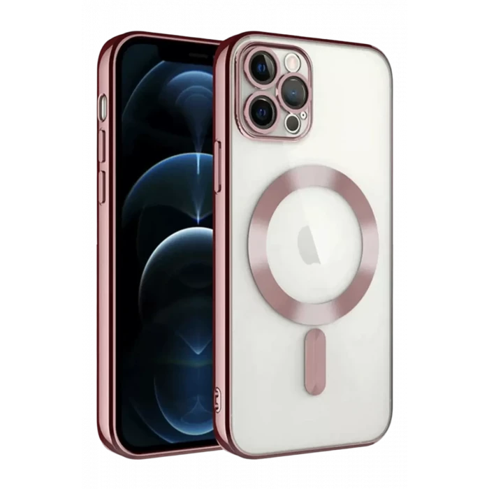 Newface Apple iPhone 13 Pro Kılıf Kross Magneticsafe Kapak - Rose
