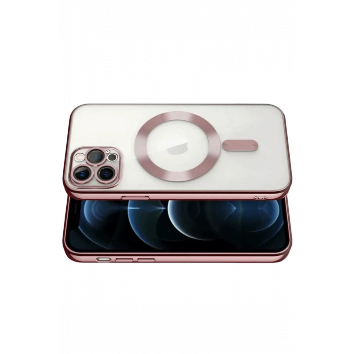 Newface Apple iPhone 13 Pro Kılıf Kross Magneticsafe Kapak - Rose