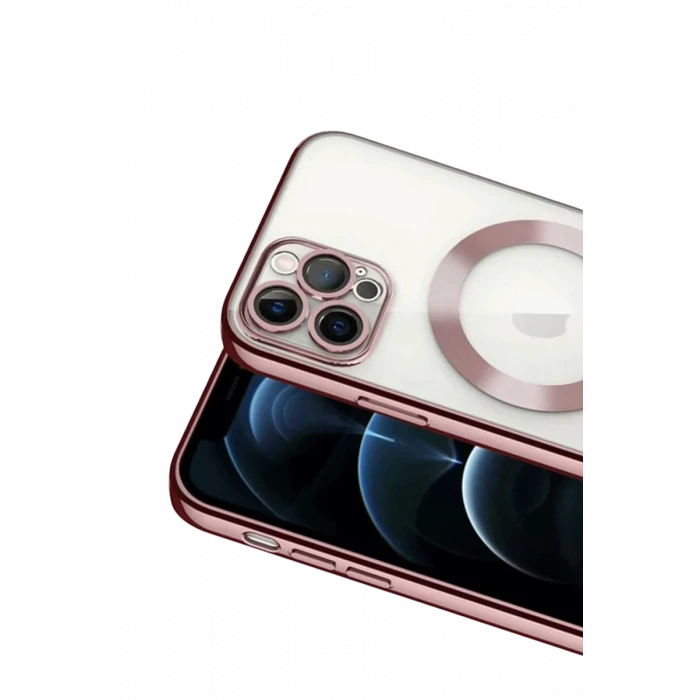 Newface Apple iPhone 13 Pro Kılıf Kross Magneticsafe Kapak - Rose