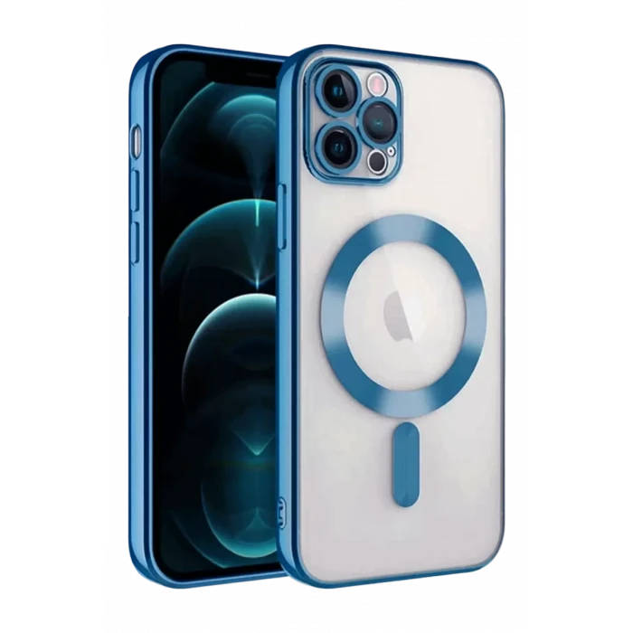 Newface Apple iPhone 13 Pro Kılıf Kross Magneticsafe Kapak - Sierra Blue