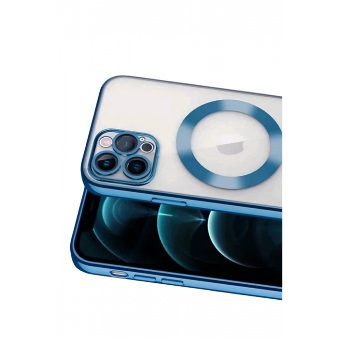 Newface Apple iPhone 13 Pro Kılıf Kross Magneticsafe Kapak - Sierra Blue