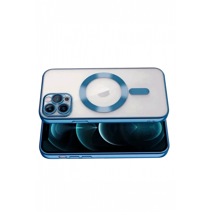 Newface Apple iPhone 13 Pro Kılıf Kross Magneticsafe Kapak - Sierra Blue