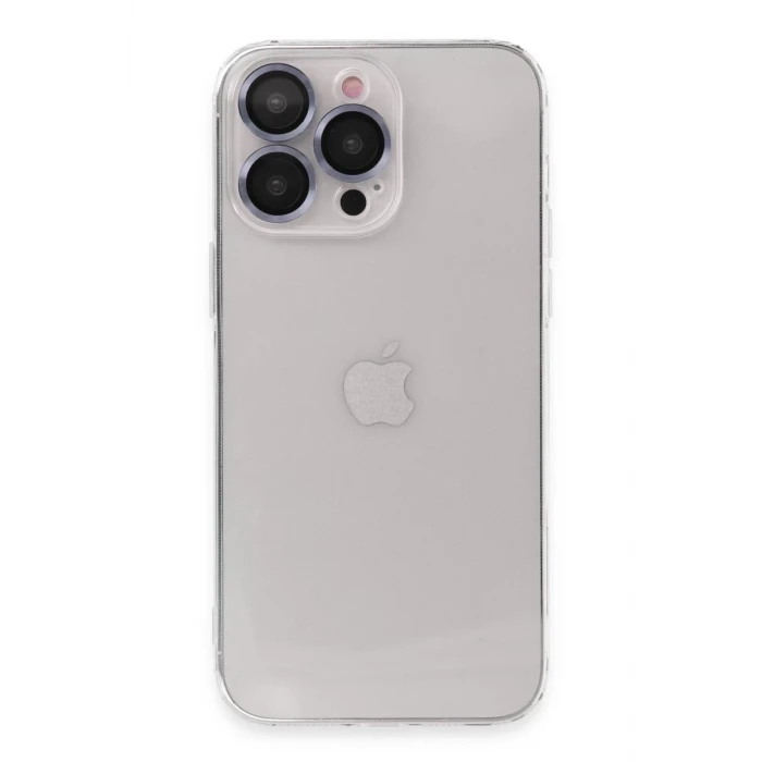 Newface Apple iPhone 13 Pro Kılıf Luko Lens Silikon - Sierra Blue