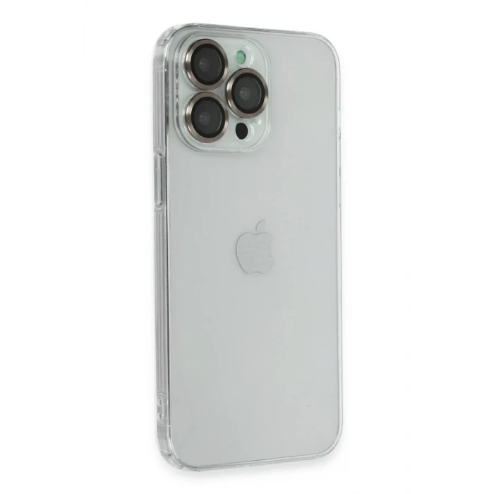 Newface Apple iPhone 13 Pro Kılıf Luko Lens Silikon -Yeşil