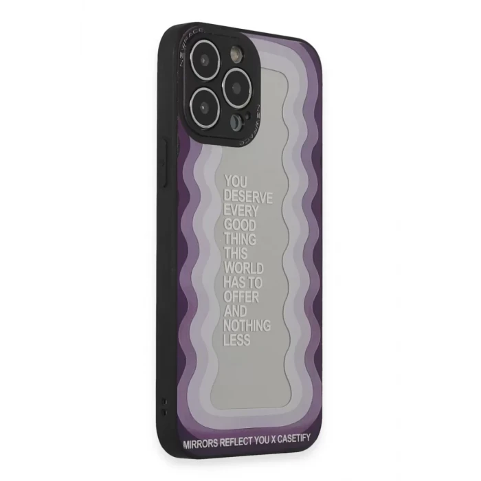 Newface Apple iPhone 13 Pro Kılıf Mirror Desenli Kapak - Mirror - 5