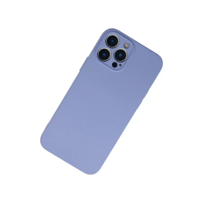 Newface Apple iPhone 13 Pro Kılıf Nano içi Kadife Silikon - Lila