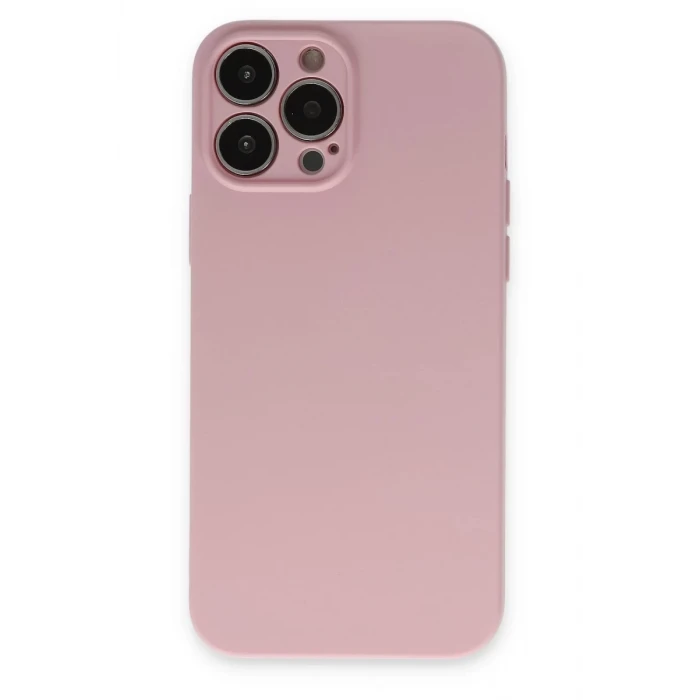 Newface Apple iPhone 13 Pro Kılıf Nano içi Kadife Silikon - Pembe