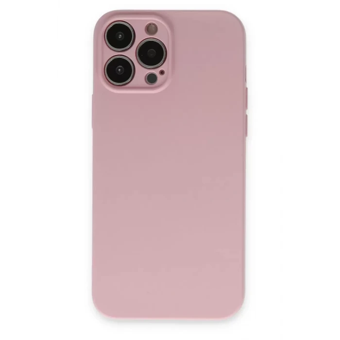 Newface Apple iPhone 13 Pro Kılıf Nano içi Kadife Silikon - Pembe