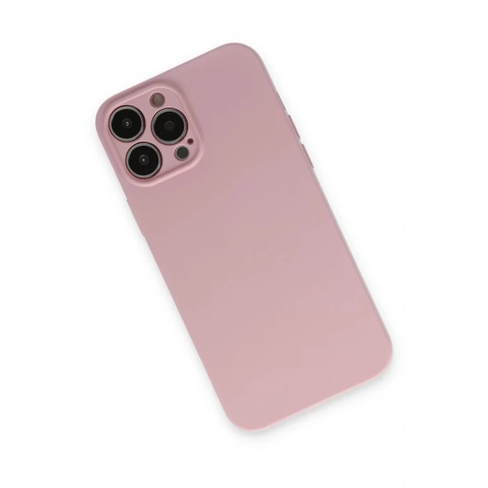 Newface Apple iPhone 13 Pro Kılıf Nano içi Kadife Silikon - Pembe