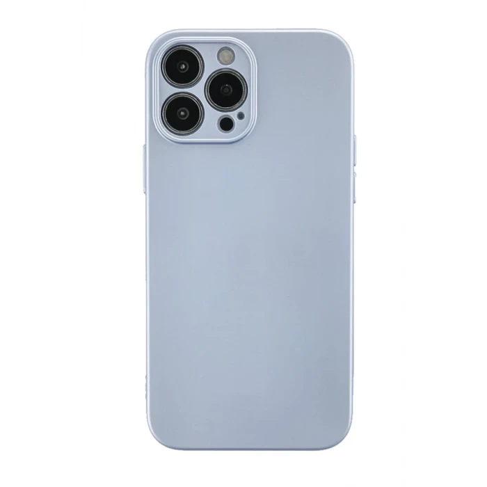 Newface Apple iPhone 13 Pro Kılıf Nano içi Kadife Silikon - Sky Blue