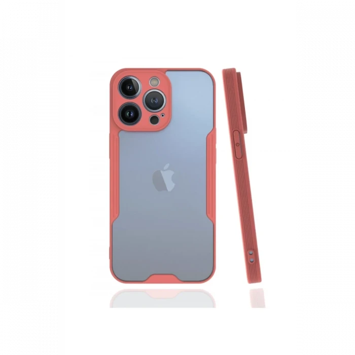 Newface Apple iPhone 13 Pro Kılıf Platin Silikon - Pembe