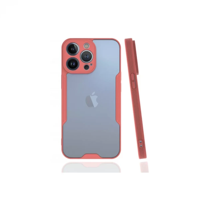 Newface Apple iPhone 13 Pro Kılıf Platin Silikon - Pembe