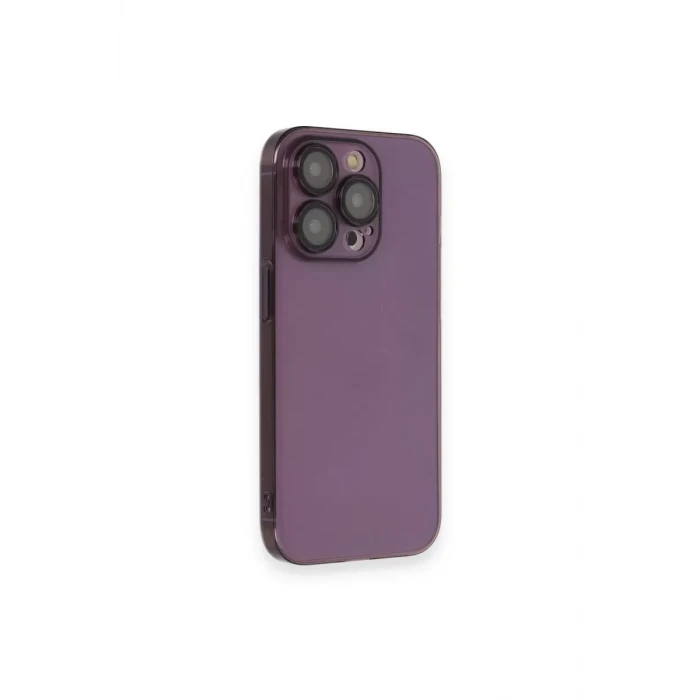 Newface Apple iPhone 13 Pro Max Kılıf Armada Lensli Kapak - Derin Mor