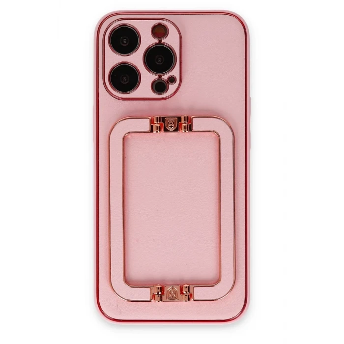 Newface Apple iPhone 13 Pro Max Kılıf Coco Elit Kapak - Pembe