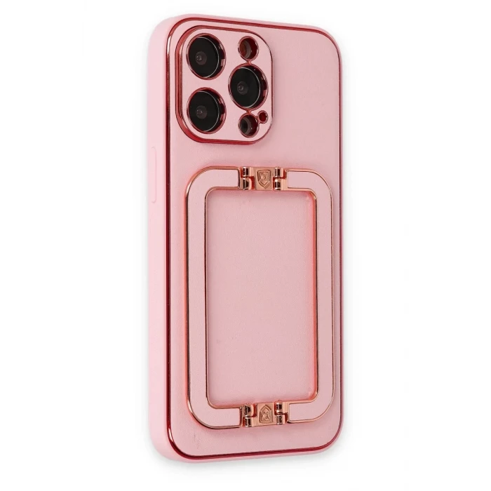 Newface Apple iPhone 13 Pro Max Kılıf Coco Elit Kapak - Pembe