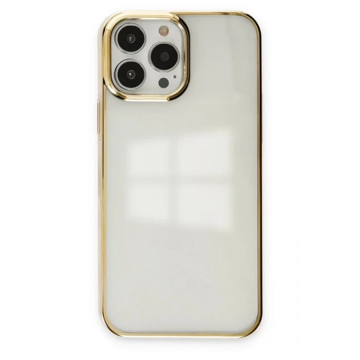 Newface Apple iPhone 13 Pro Max Kılıf Element Silikon - Gold