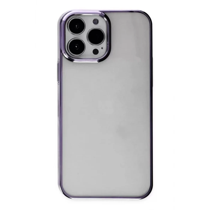 Newface Apple iPhone 13 Pro Max Kılıf Element Silikon - Mor