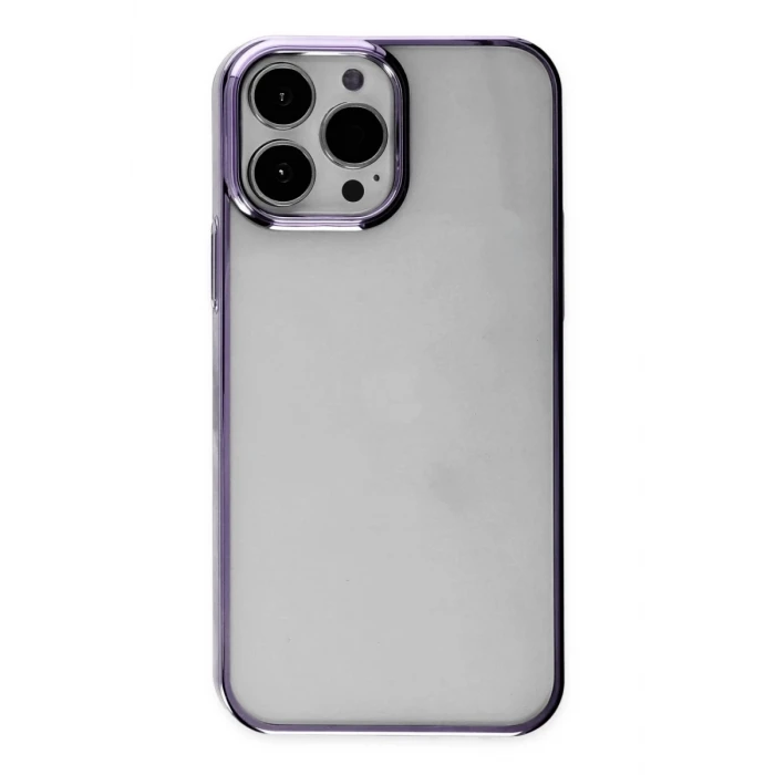 Newface Apple iPhone 13 Pro Max Kılıf Element Silikon - Mor