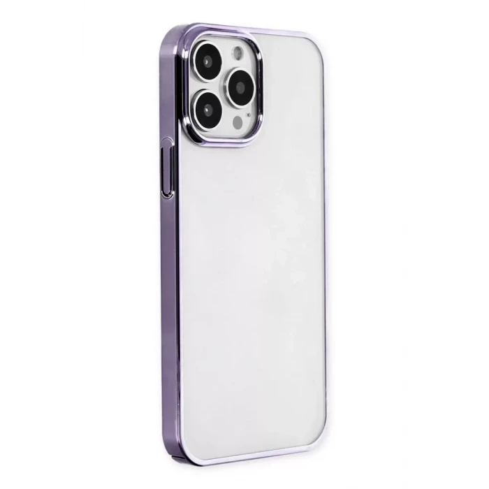 Newface Apple iPhone 13 Pro Max Kılıf Element Silikon - Mor