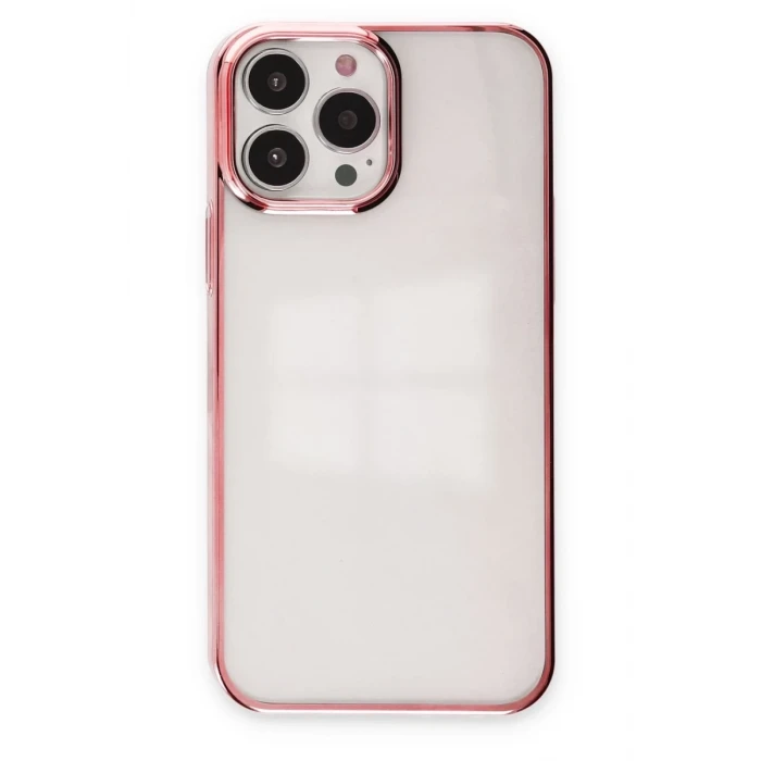 Newface Apple iPhone 13 Pro Max Kılıf Element Silikon - Pembe