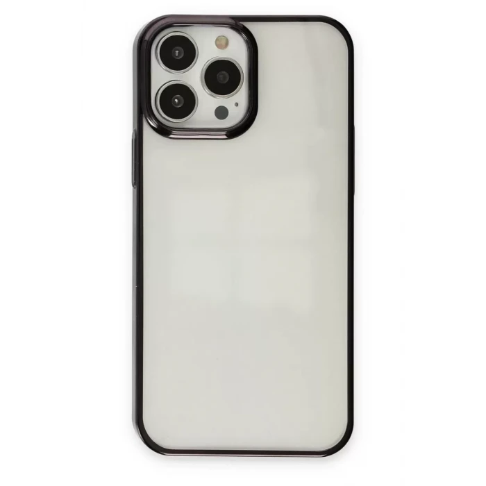 Newface Apple iPhone 13 Pro Max Kılıf Element Silikon - Siyah