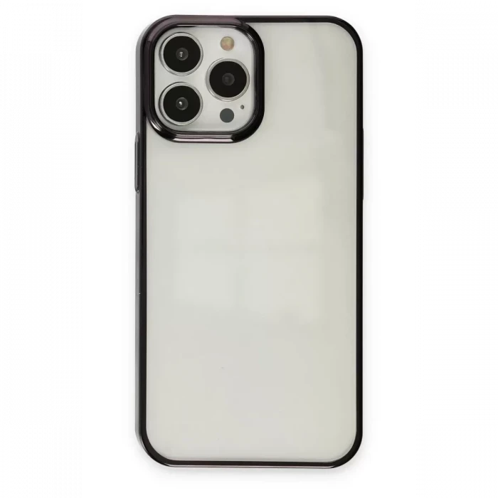 Newface Apple iPhone 13 Pro Max Kılıf Element Silikon - Siyah