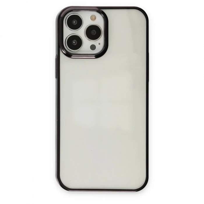 Newface Apple iPhone 13 Pro Max Kılıf Element Silikon - Siyah