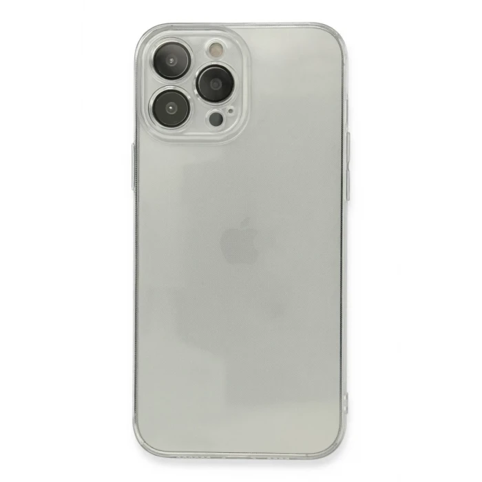 Newface Apple iPhone 13 Pro Max Kılıf Fly Lens Silikon - Şeffaf