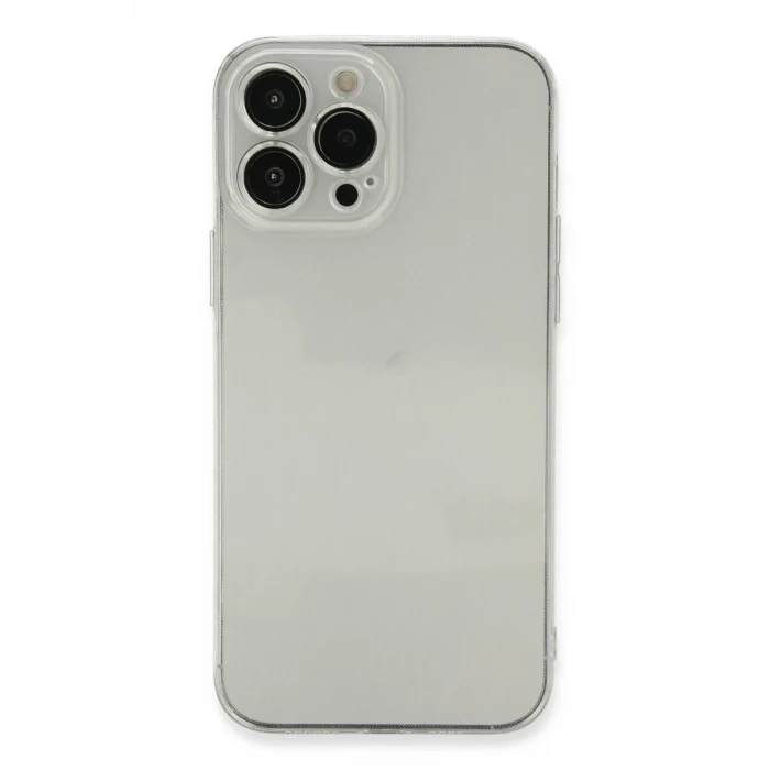 Newface Apple iPhone 13 Pro Max Kılıf Fly Lens Silikon - Şeffaf
